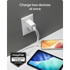 image:imageMophie Speedport70 GAN USBC Charger Block  70W Fast Wall Charger 2 USBC PD Ports Compact Foldable Prongs Made with Recycled Materials for Smartphones Tablets Headphones70W